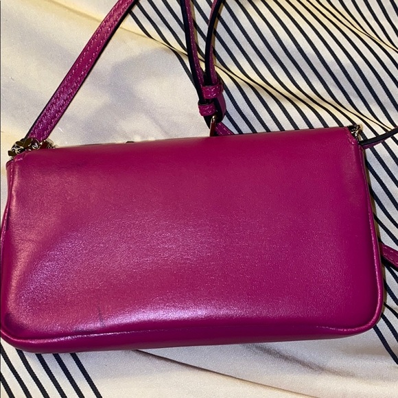 FENDI magenta Napa shiny  micro baguette bag - Picture 7 of 7